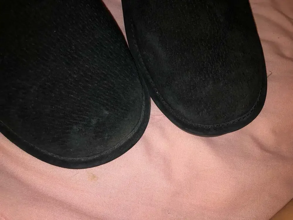 LAMO Essential Wrap Women's Black Suede and Faux Fur Boots